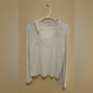 BB Dakota Heather Gray Hoodie With Drawstring Size Medium